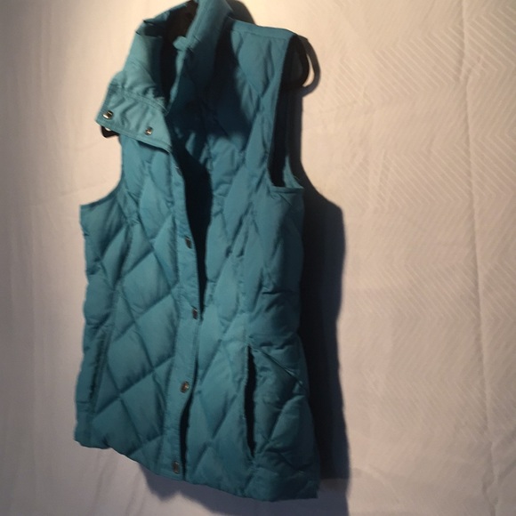 Lands End Quilted Vest | Teal - Picture 4 of 4